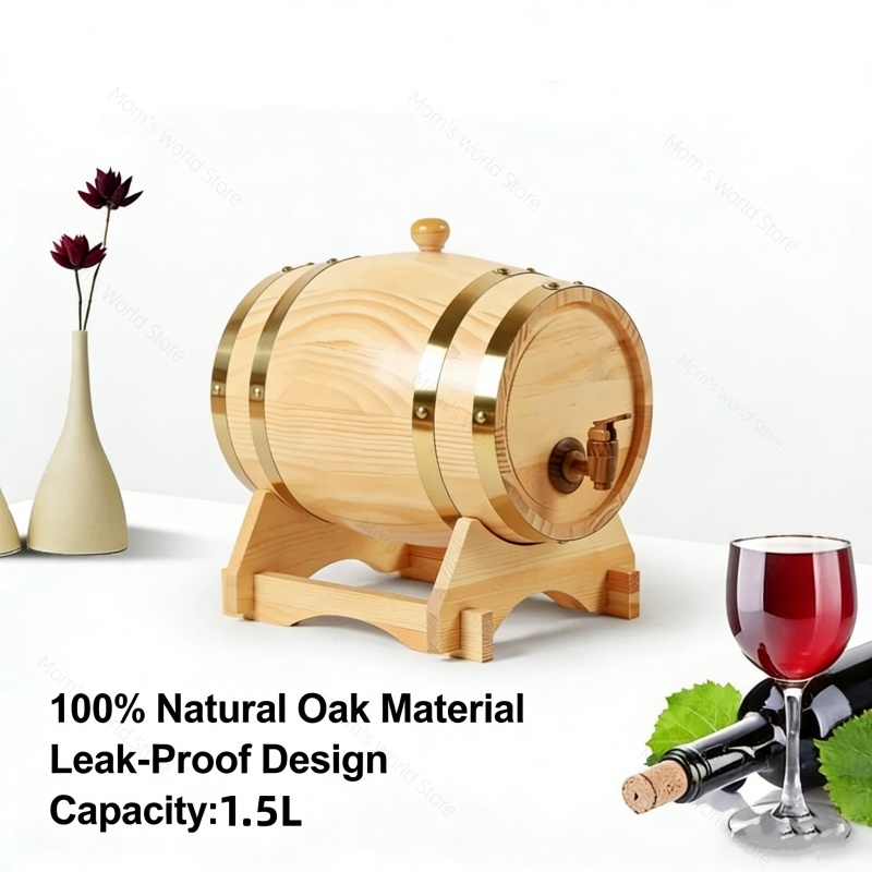Wine Beer Rum - Barril de Madera de Roble Vintage
