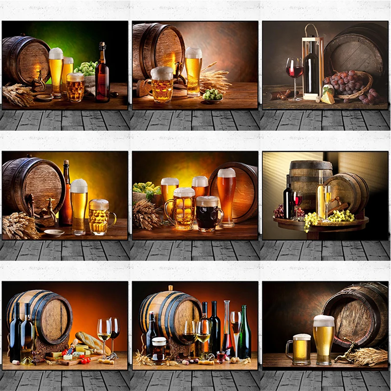 Wine Beer Bar - Bar de cocina, vino tinto, uva,