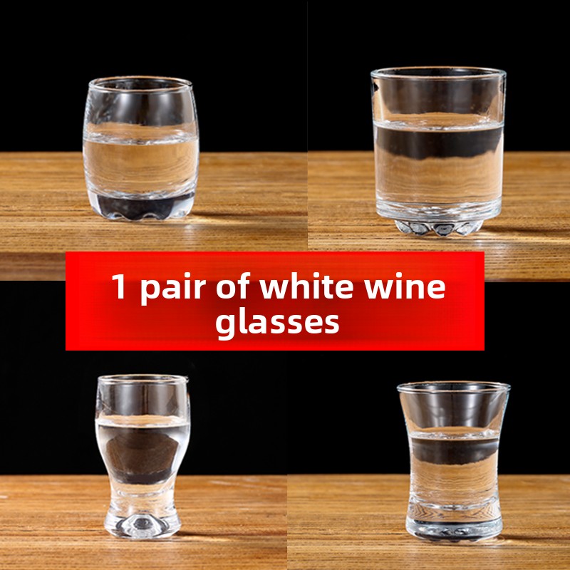 Wine Beer Foot - Vaso de Vidrio Grueso para Vino