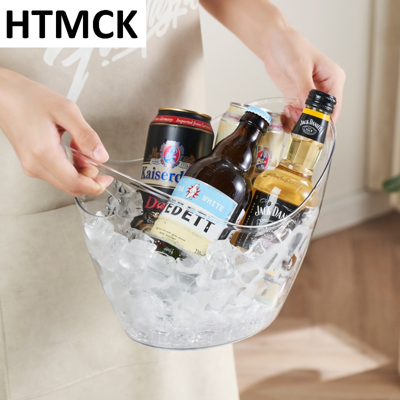 Wine Beer Champagne - Cubo de Hielo Transparente de 4L