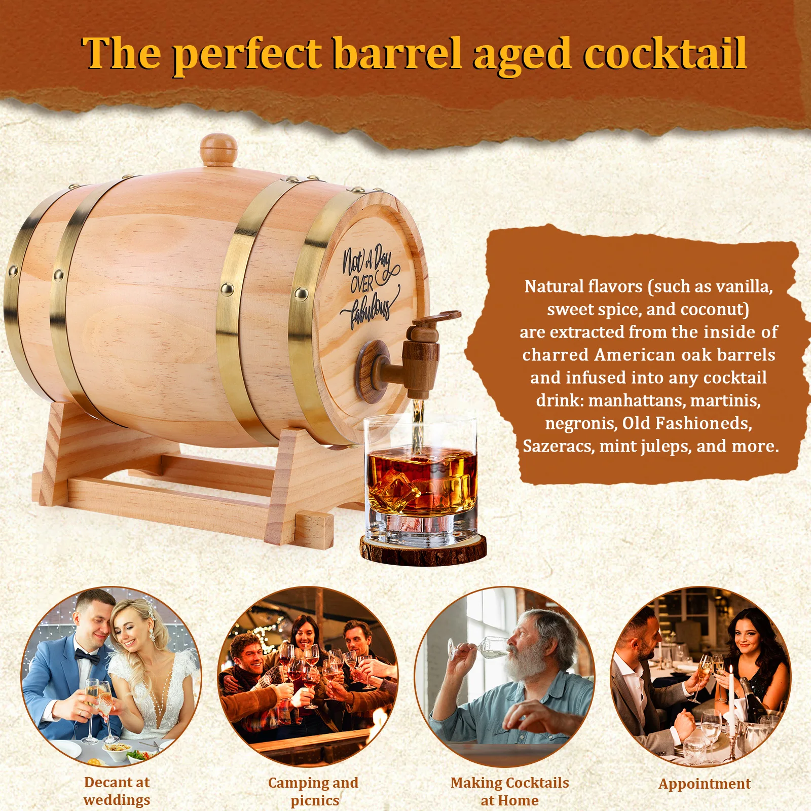 Barril de whisky de madera de  - Wine Beer Rum reseña y precio
