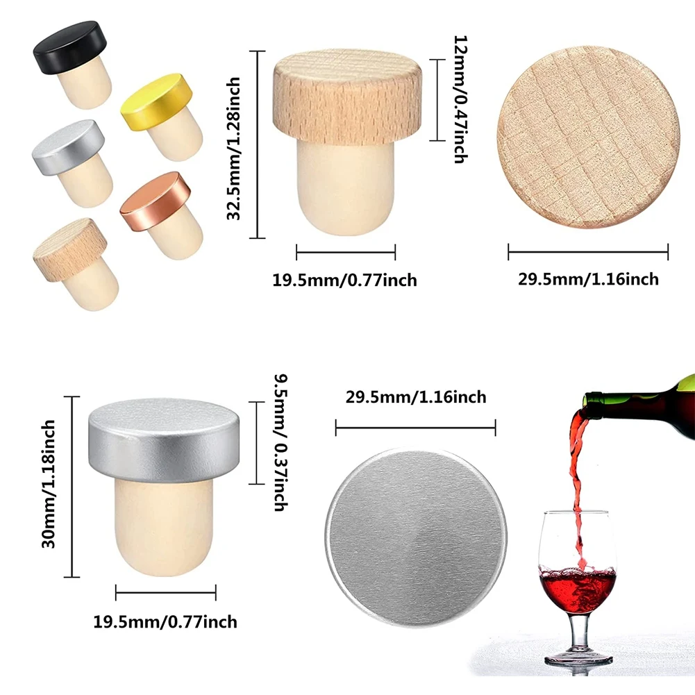 10 Uds tapón de corcho para bo - Wine Beer Tasting reseña y precio