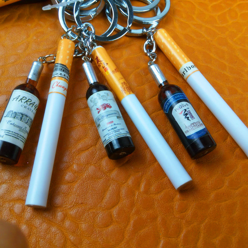 Novedad Mini llavero de cigarr - Wine Beer Champagne reseña y precio