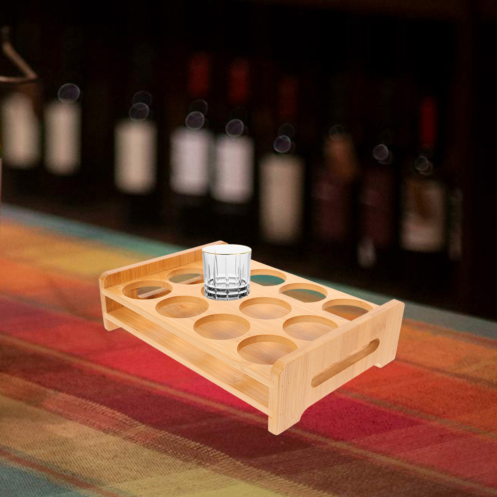 Soporte de Bambú para Vasos de - Wine Beer Bar reseña y precio