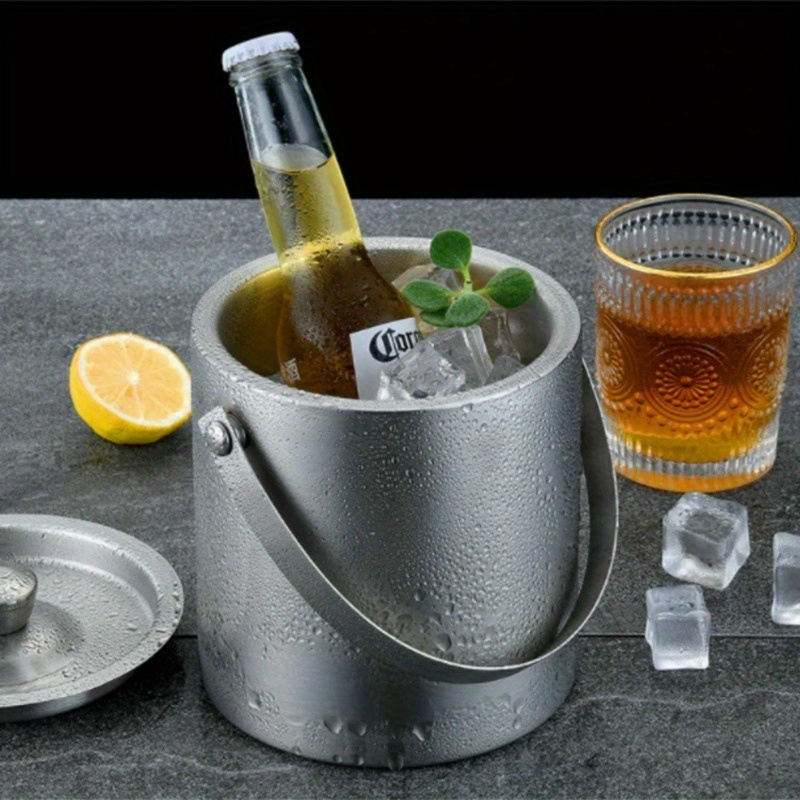 Cubo de hielo aislado de acero - Wine Beer Champagne reseña y precio