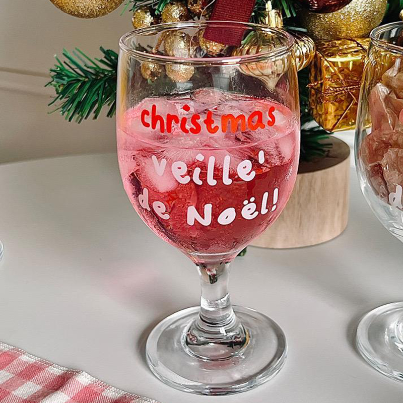 Vasos de cristal con estampado - Wine Beer Foot reseña y precio
