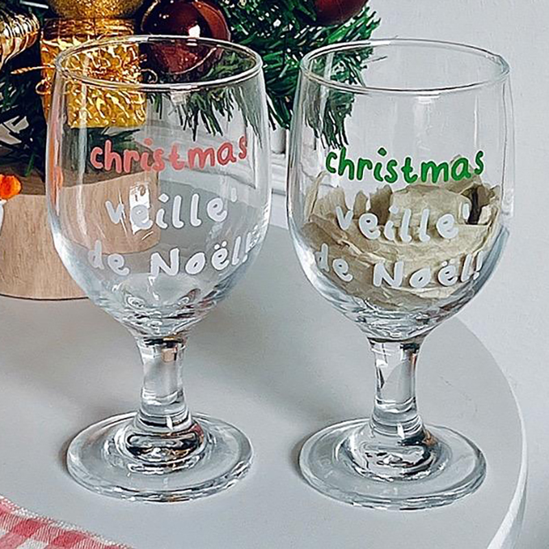 Vasos de cristal con estampado - Wine Beer Foot reseña y precio